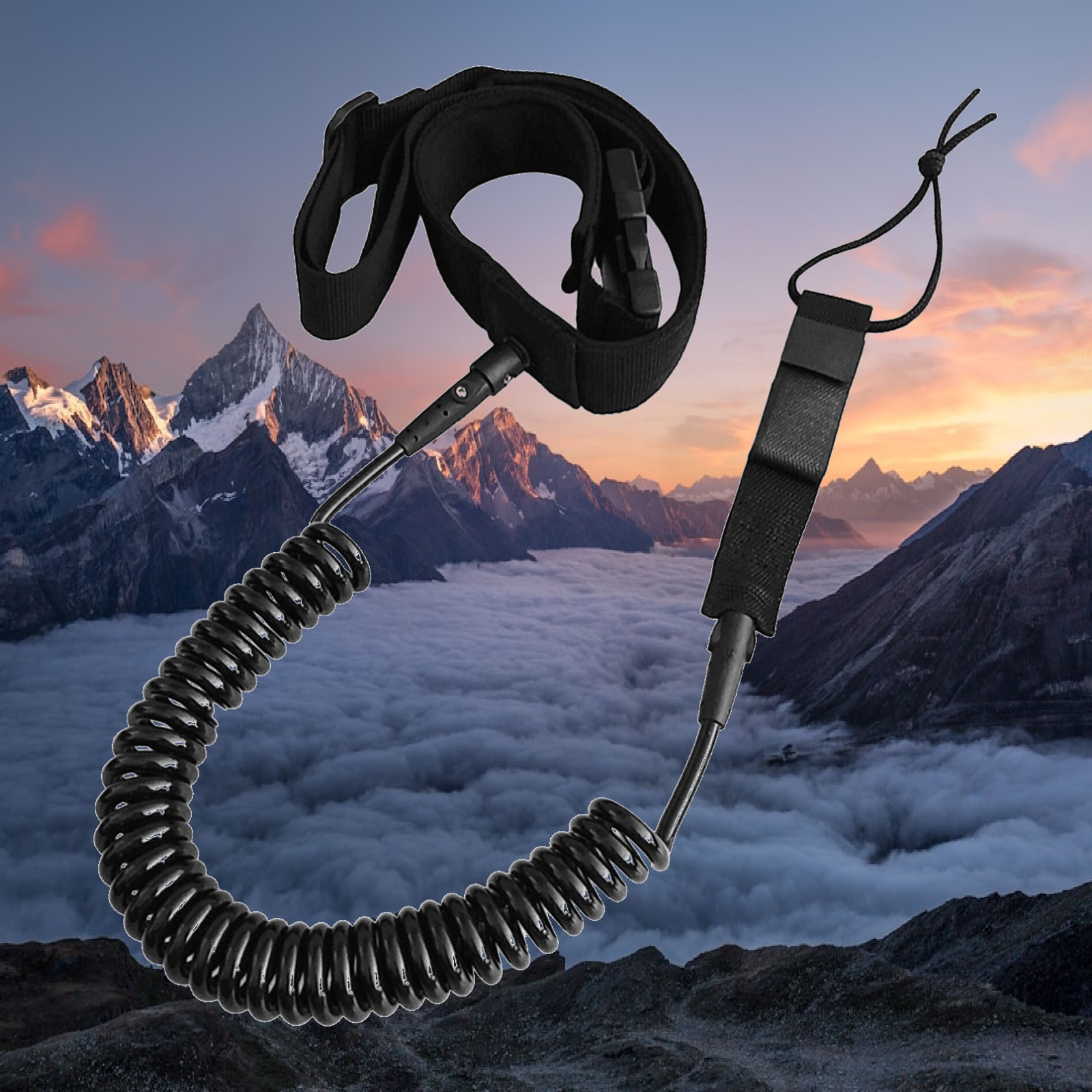 Stand Up Paddle Leash - Спиральный страховочный шнур для SUP-доски из